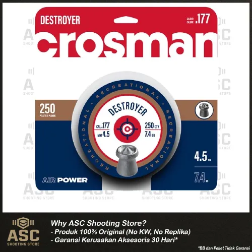 Pellet Kaliber .177 (4.5 mm) - Crosman Destroyer Pellet