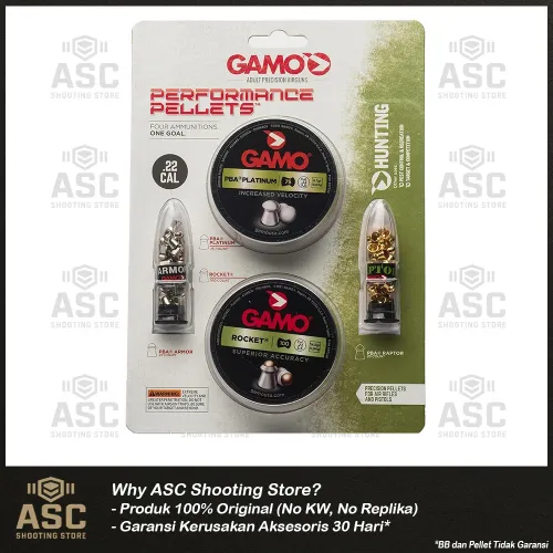 Pellet Kaliber .22 (5.5 mm) - Gamo Performance Combo Pack