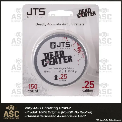 Pellet Kaliber .25 (6.35 mm) - JTS Dead Center Precision Domed Pellet