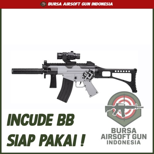 Game Face MP5K-PWD Ghost Affliction SMG Airsoft Gun