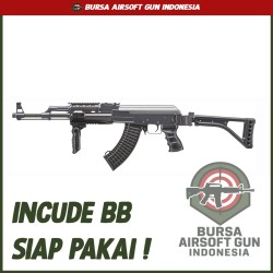Double Eagle AK-47 Tactical Folding Stock Airsoft Gun Rifle