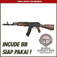 WellFire AK74 Real Wood Rifle Airsoft Gun
