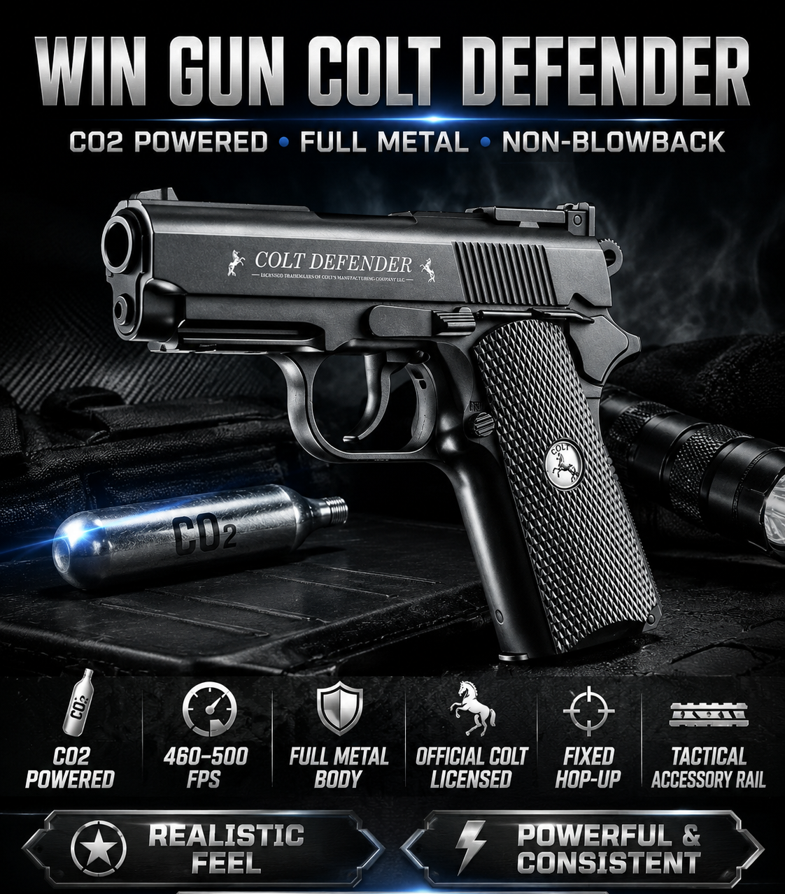 Win Gun Colt Defender Banner
