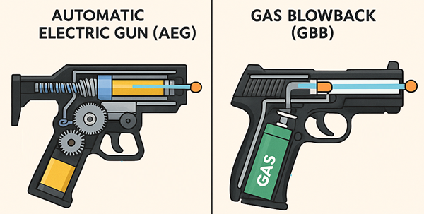 Cara Kerja AEG vs GBB